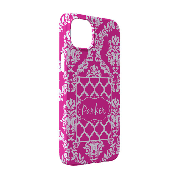 Custom Moroccan & Damask iPhone Case - Plastic - iPhone 14 Pro (Personalized)