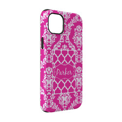 Moroccan & Damask iPhone Case - Rubber Lined - iPhone 14 (Personalized)