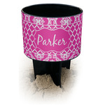 Moroccan & Damask Black Beach Spiker Drink Holder (Personalized)