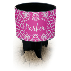 Moroccan & Damask Black Beach Spiker Drink Holder (Personalized)