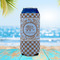 Gingham & Elephants 16oz Can Sleeve - LIFESTYLE