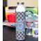 Gingham & Elephants 20oz Water Bottles - Full Print - In Context