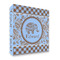 Gingham & Elephants 3 Ring Binders - Full Wrap - 2" - FRONT