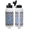 Gingham & Elephants Aluminum Water Bottle - White APPROVAL