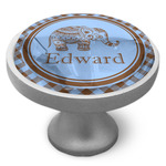 Gingham & Elephants Cabinet Knob (Personalized)