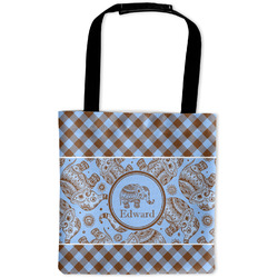 Gingham & Elephants Auto Back Seat Organizer Bag (Personalized)