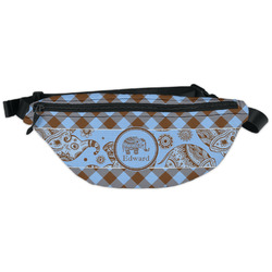 Gingham & Elephants Fanny Pack - Classic Style (Personalized)