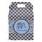 Gingham & Elephants Gable Favor Box - Front