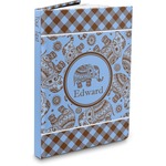 Gingham & Elephants Hardbound Journal - 7.25" x 10" (Personalized)