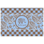 Gingham & Elephants Jigsaw Puzzle - 1000-piece (Personalized)