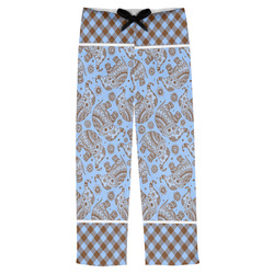 Gingham & Elephants Mens Pajama Pants - XS
