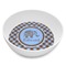 Gingham & Elephants Melamine Bowl - Side and center