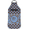 Gingham & Elephants Sanitizer Holder Keychain - Large (Front)