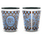 Gingham & Elephants Shot Glass - Two Tone - APPROVAL