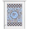 Gingham & Elephants Single White Cabinet Decal