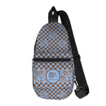 Gingham & Elephants Sling Bag (Personalized)