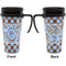 Gingham & Elephants Travel Mug with Black Handle - Approval