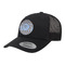 Gingham & Elephants Trucker Hat - Black (Personalized)