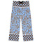 Gingham & Elephants Womens Pjs - Flat Front