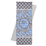 Gingham & Elephants Yoga Mat Towel (Personalized)