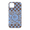 Gingham & Elephants iPhone 14 Case - Back