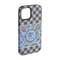 Gingham & Elephants iPhone 15 Tough Case -  Angle