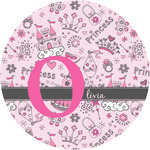 Princess Multipurpose Round Labels - Custom Sized (Personalized)