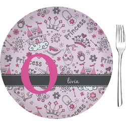 Princess Glass Appetizer / Dessert Plate 8" (Personalized)