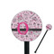 Princess Black Plastic 5.5" Stir Stick - Round - Closeup