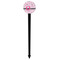 Princess Black Plastic 6" Food Pick - Round - Single Pick