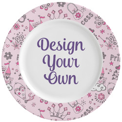 Princess Ceramic Dinner Plates (Set of 4) (Personalized)