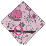 Princess Cloth Dinner Napkin - Single w/ Name and Initial