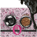 Princess Dog Food Mat - Large w/ Name and Initial