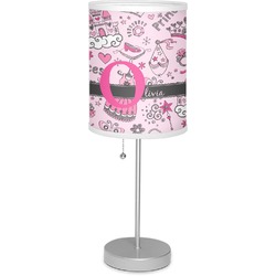 Princess 7" Drum Lamp with Shade Polyester (Personalized)