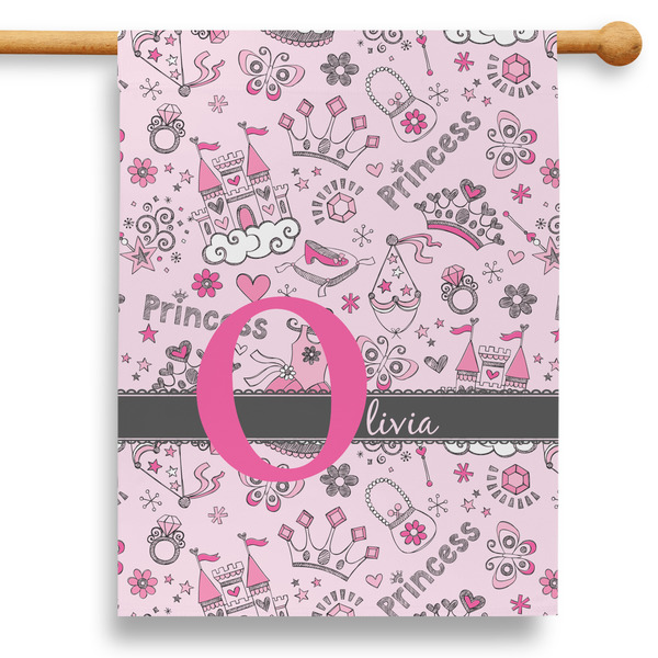 Custom Princess 28" House Flag (Personalized)