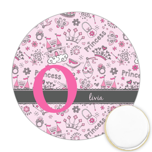 Custom Princess Printed Cookie Topper - 2.5" (Personalized)