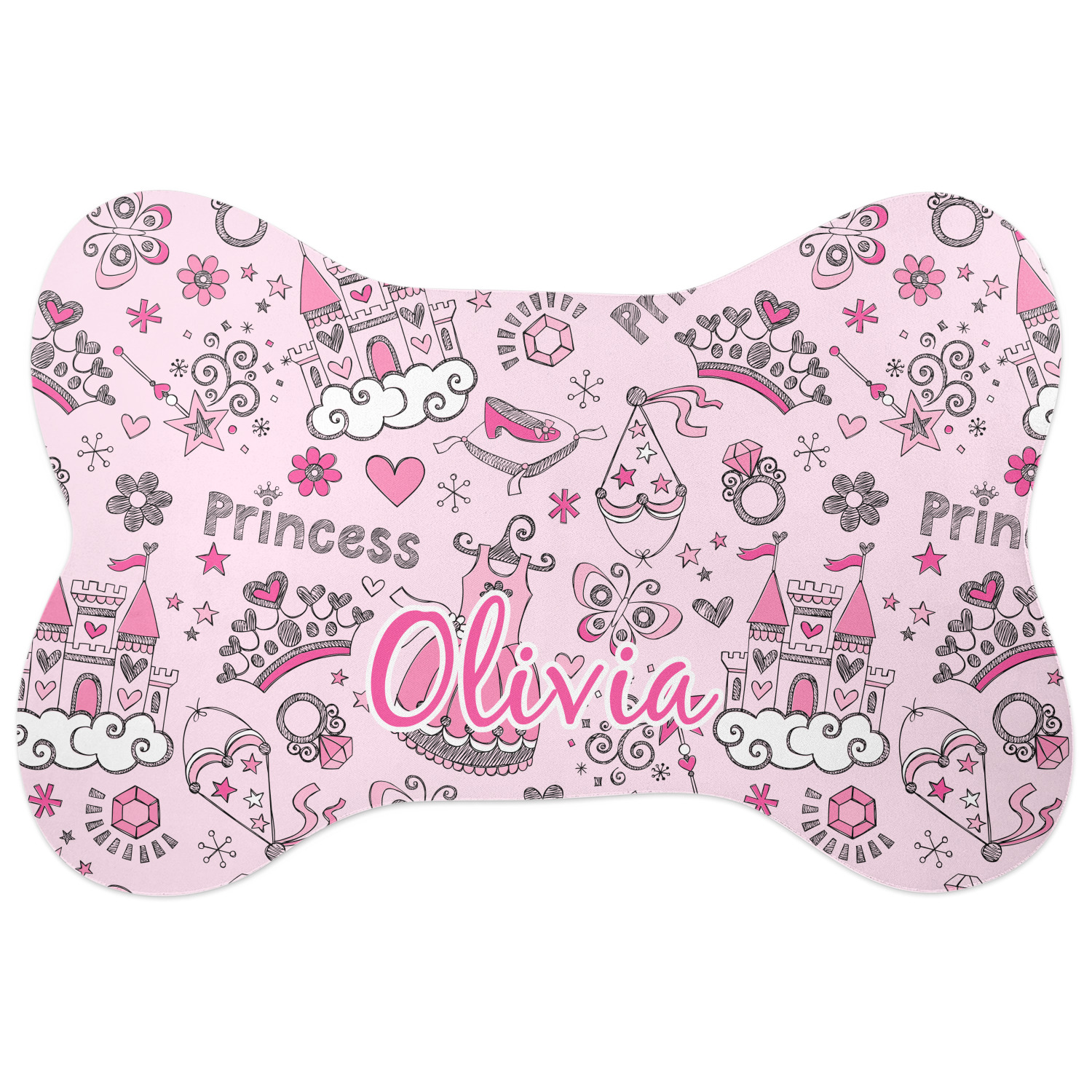 Personalized Good Dog Bone Shaped Mat