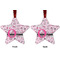 Princess Metal Star Ornament - Front and Back