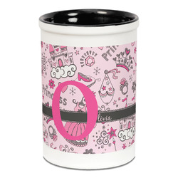 Princess Ceramic Pencil Holders - Black