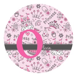 Princess Round Decal - XLarge (Personalized)