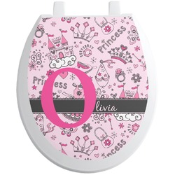 Princess Toilet Seat Decal - Round (Personalized)