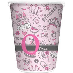 Princess Waste Basket - Double Sided (White) (Personalized)