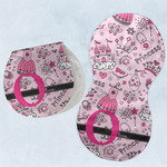 Princess Burp Pads - Velour - Set of 2 w/ Name and Initial