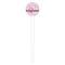 Princess White Plastic 4" Food Pick - Round - Single Pick