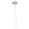 Princess White Plastic 7" Stir Stick - Oval - Single Stick