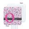 Princess White Plastic Stir Stick - Single Sided - Square - Approval