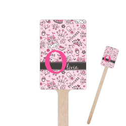 Princess 6.25" Rectangle Wooden Stir Sticks - Double Sided (Personalized)