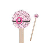 Princess 7.5" Round Wooden Stir Sticks - Single Sided (Personalized)