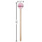 Princess Wooden 7.5" Stir Stick - Round - Dimensions