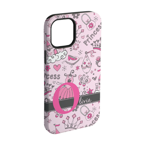 Custom Princess iPhone Case - Rubber Lined - iPhone 15 Pro (Personalized)